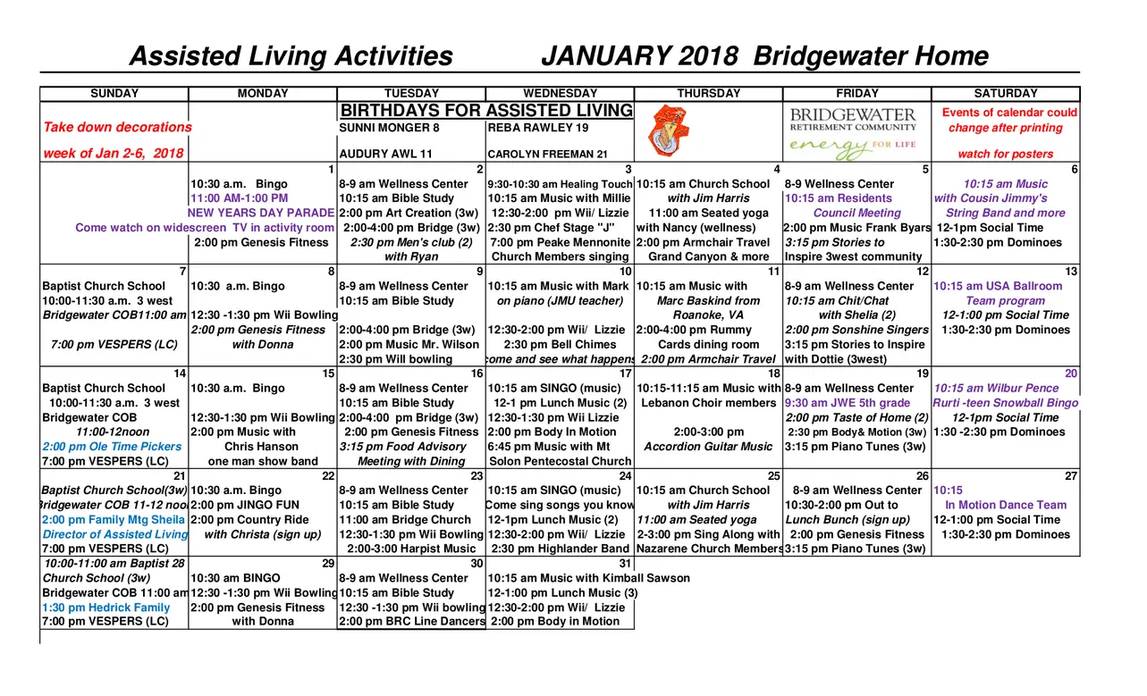 Bridgewater Retirement Community Senior Living Community Assisted